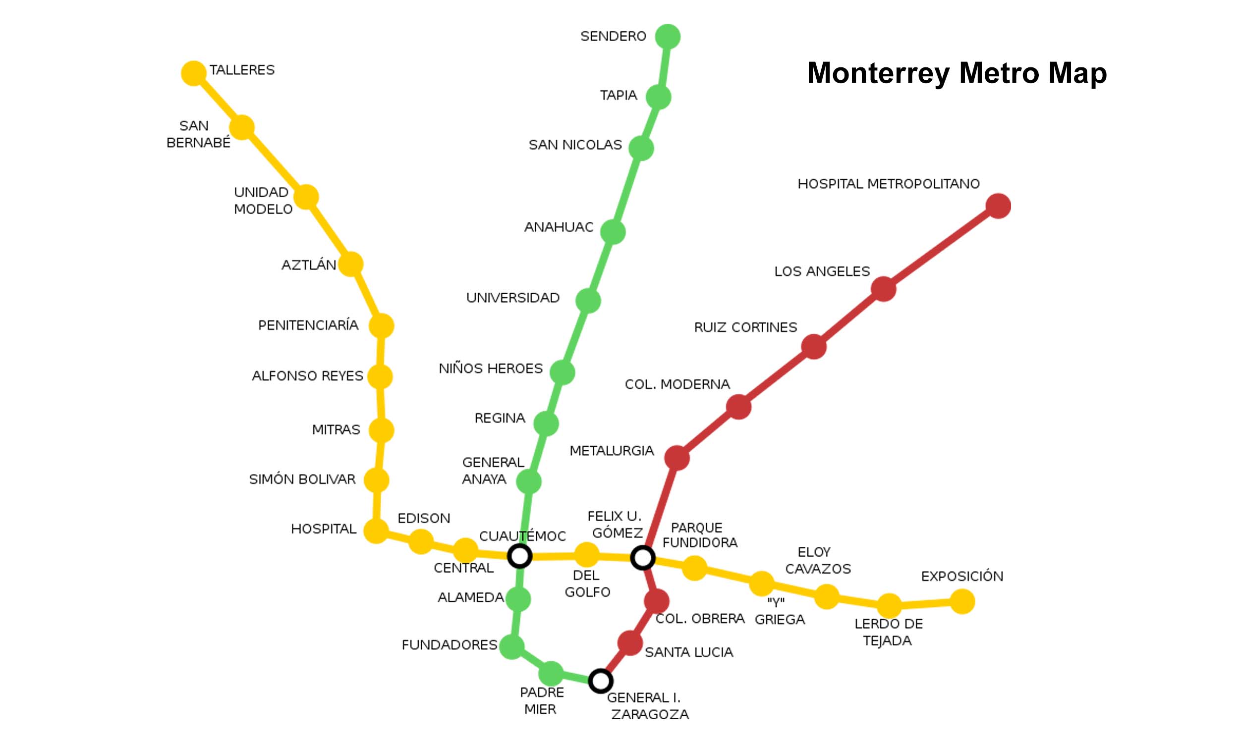 Monterrey Metro Line 3 Route Map 2024 Stations Metro Lines YoMetro Monterrey Metro Line 3 Route Map 2024 Stations Metro Lines YoMetro