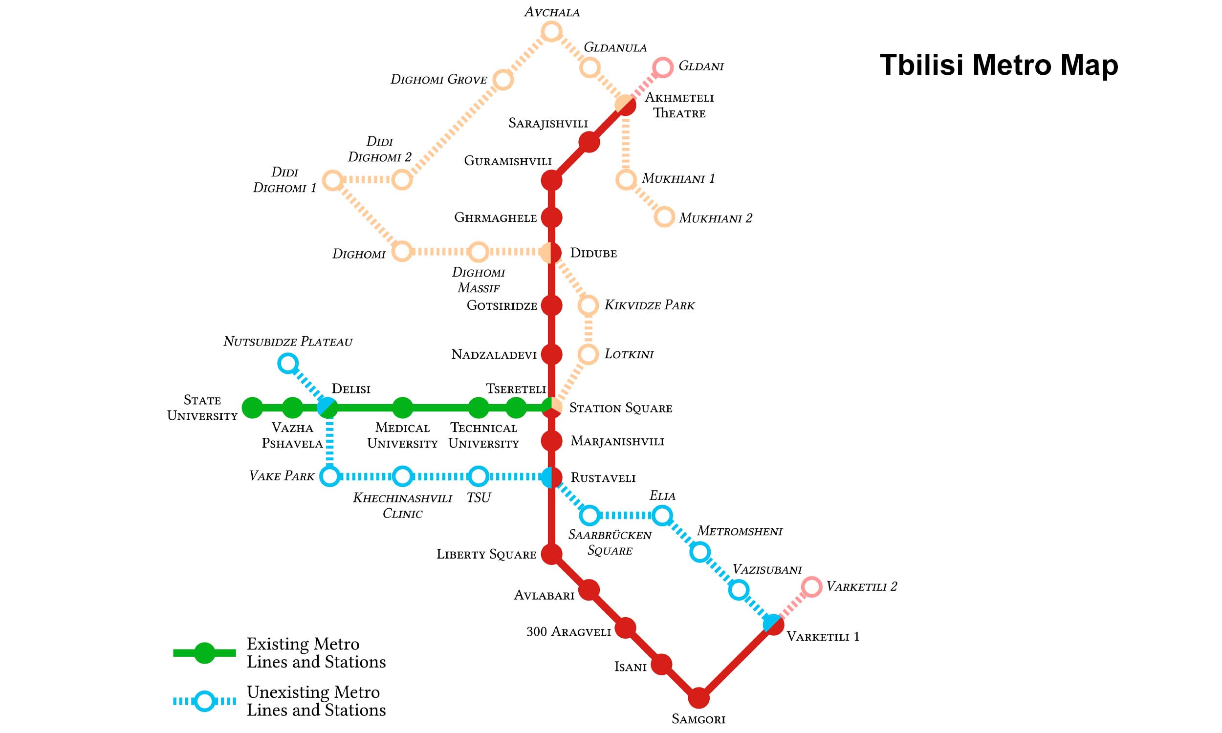 Tbilisi Metro Route Map 2024 Metro Lines Stations YoMetro Tbilisi Metro Route Map 2024 Metro Lines Stations YoMetro
